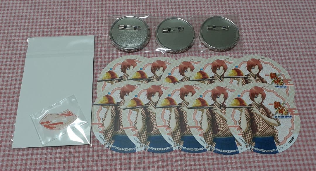銀魂 アニメイトカフェ 神威 缶バッジ アクリルスタンド コースター まとめ売り