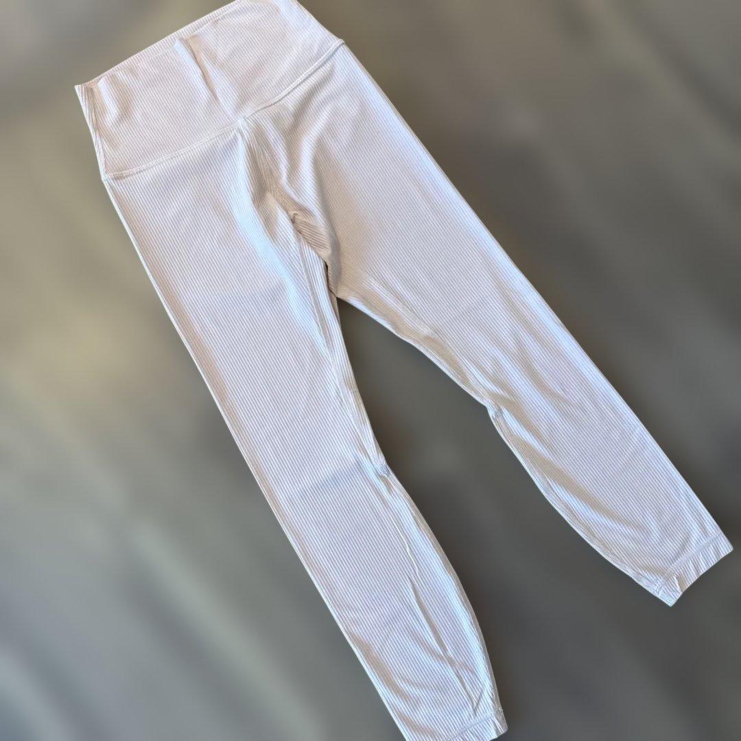 ルルレモン lululemon リブ　ヨガウェア　レギンス　S ピンク