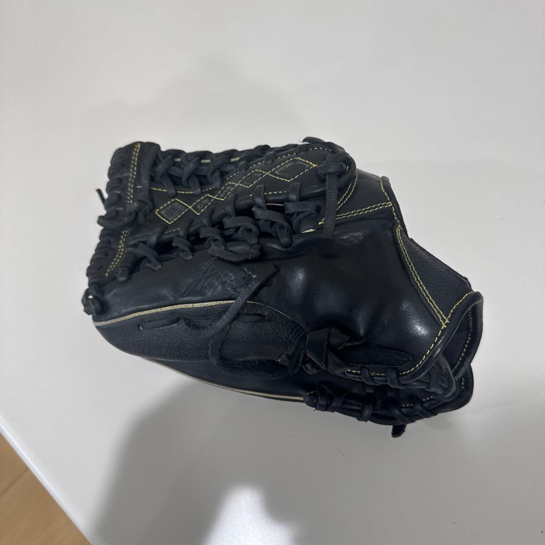 Rawlings 軟式　左利き外野用グローブ 黒