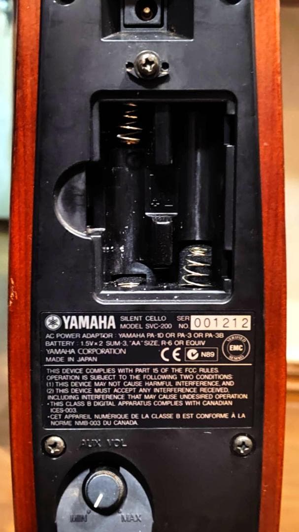 YAMAHA サイレントチェロ SVC-200 ACアダプター付