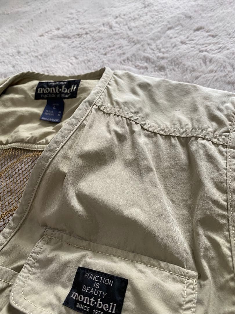 mont-bell フィッシングベスト L ベージュ