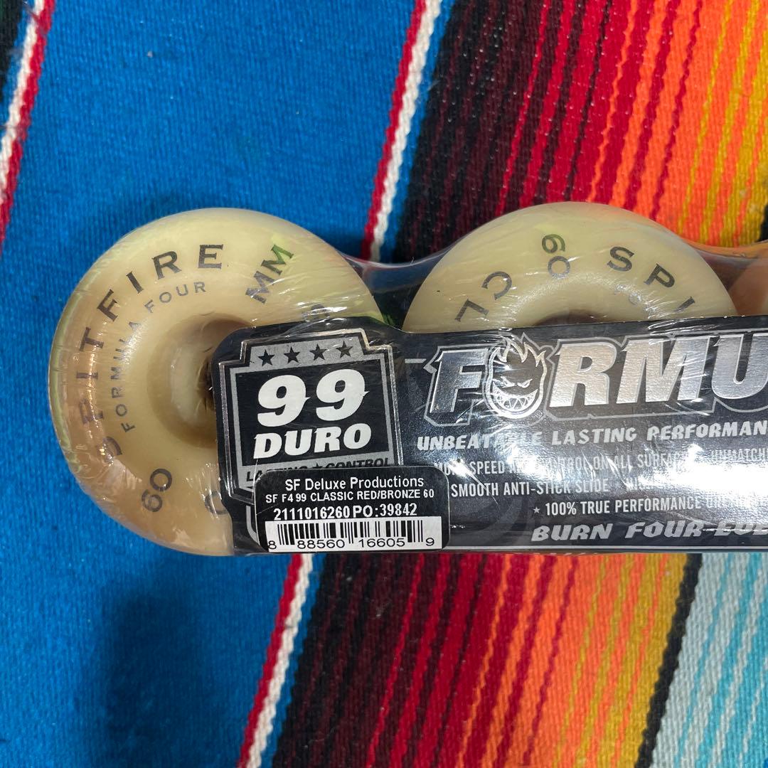 スケートボード SPITFIRE FORMULA FOUR 99DURO 60mm