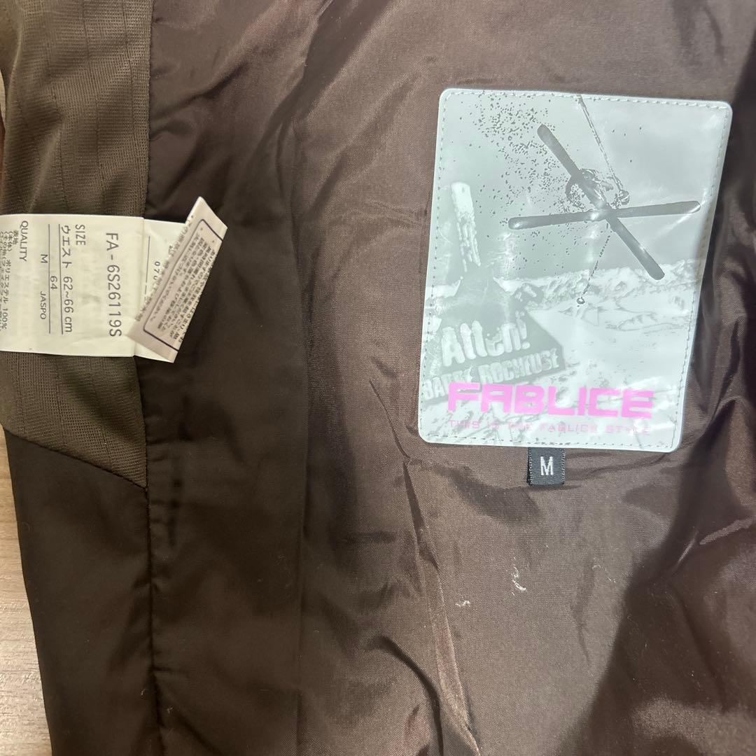 Fablice スキーウェア上下 L(上)&M(下) ピンク ファー脱着可
