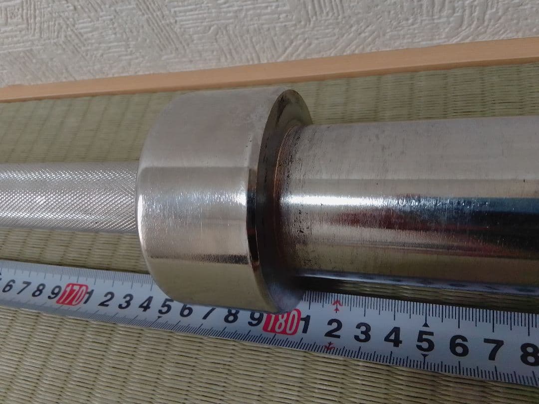 オリンピック バーベルシャフト 220cm ストレートバー 50mm径