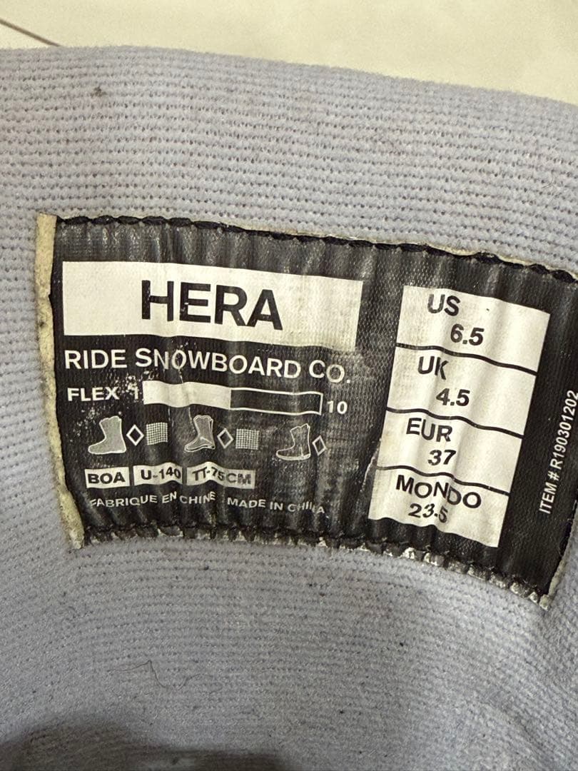 RIDE X HERA BOA スノーボードブーツ 女性用