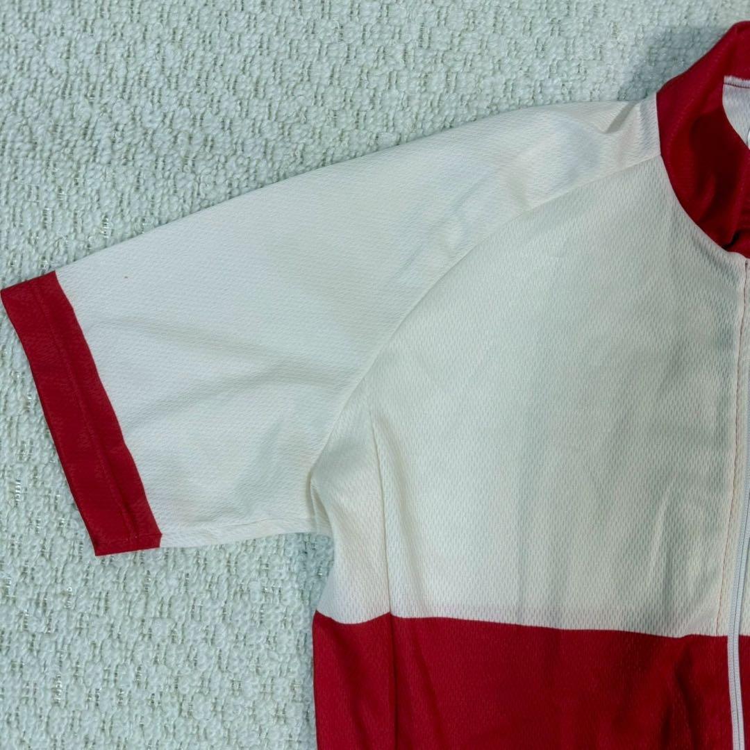 未使用品 デッドストック CINELLI ジャージ L サイクルジャージ 赤/白