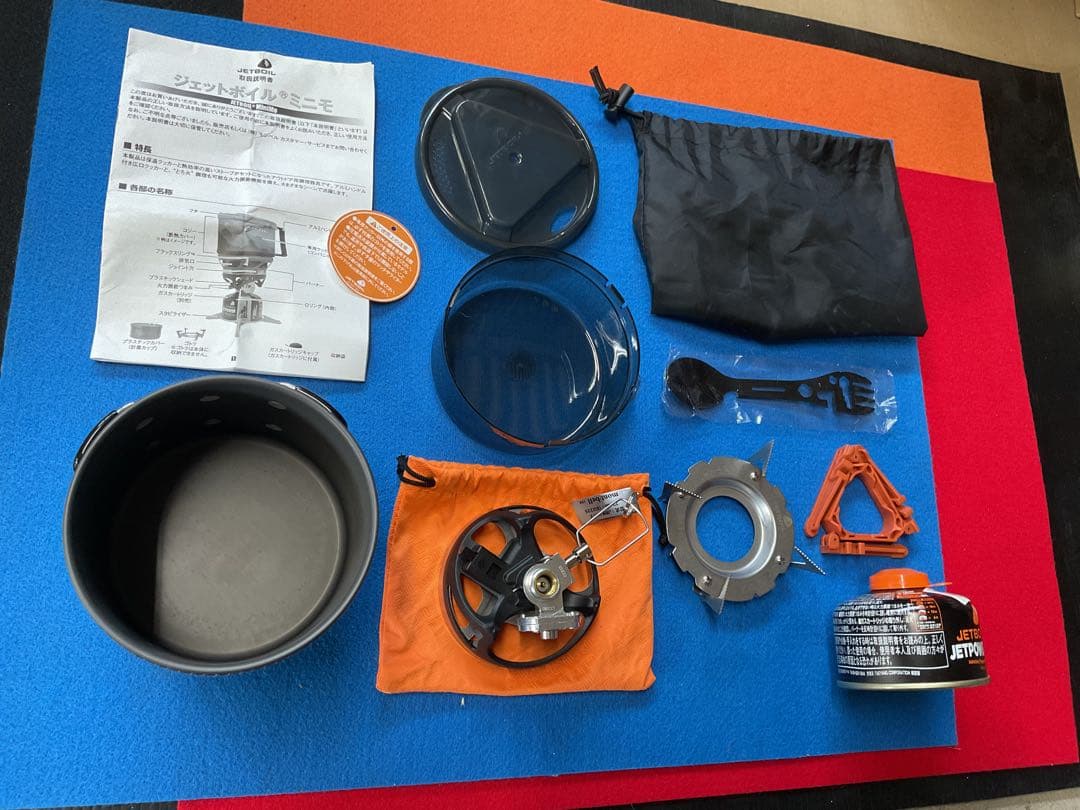 mont-bell購入JETBOILミニモADVカラー動作良好美品・新品OD付き