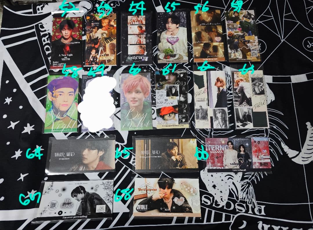 ポストカード テヒョン BTS 韓国製作者様 グッズ