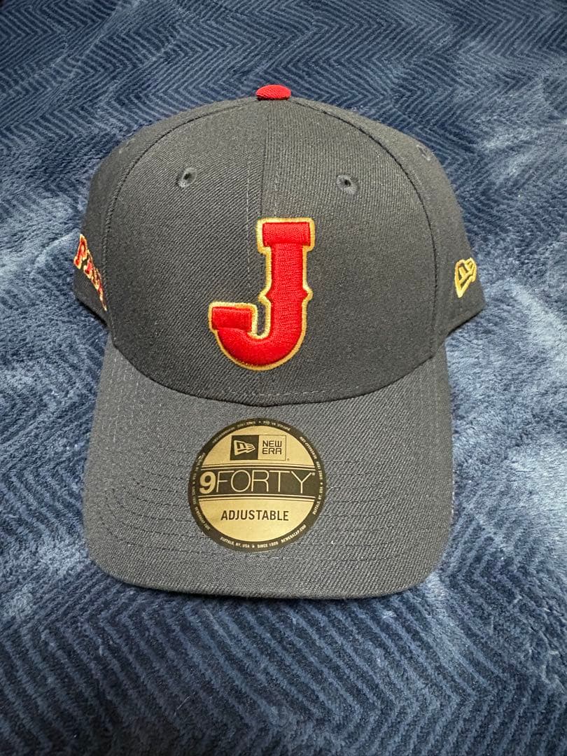 WBC侍ジャパン NEW ERA 9FORTY J ロゴ キャップ ネイビー
