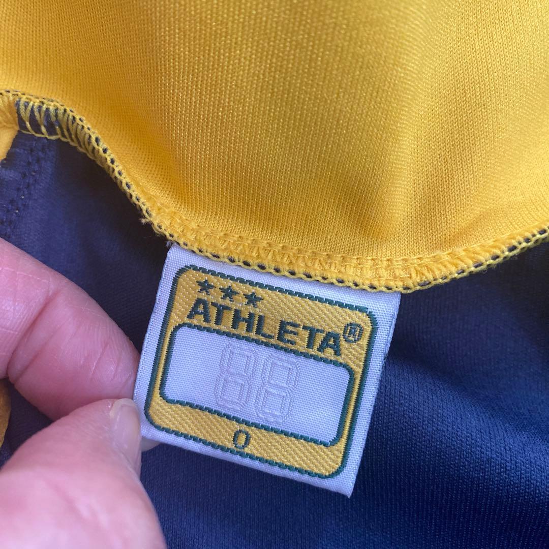 美品　ATHLETA アスレタ　ピステ上下 イエロー/ネイビー　O/ LL