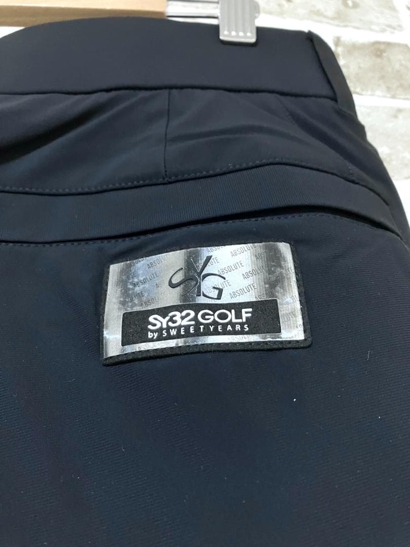 【早い者勝ち❣️】新品 SY32 メンズ ゴルフパンツ XL ブラック 黒