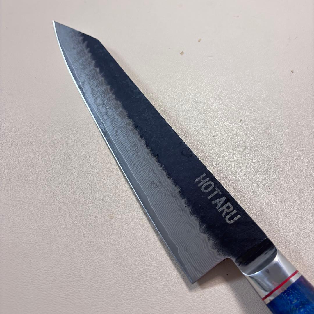 240mm黒打ちダマスカス　(切付型)牛刀シェフナイフ 牛刀【新品】～