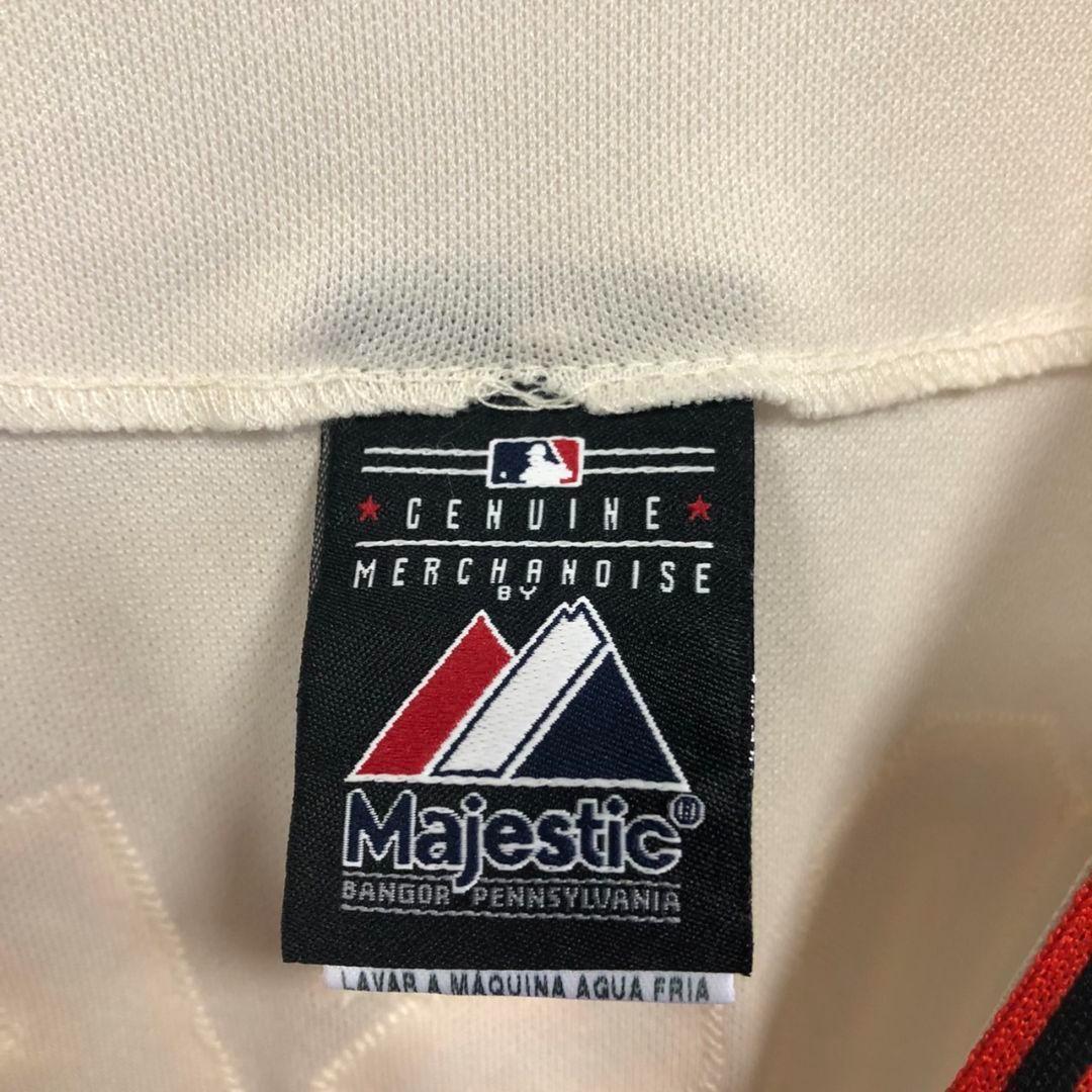 MLB マジェスティック　半袖　ゲームシャツ　メジャー　刺繍ロゴ　ジャイアンツ