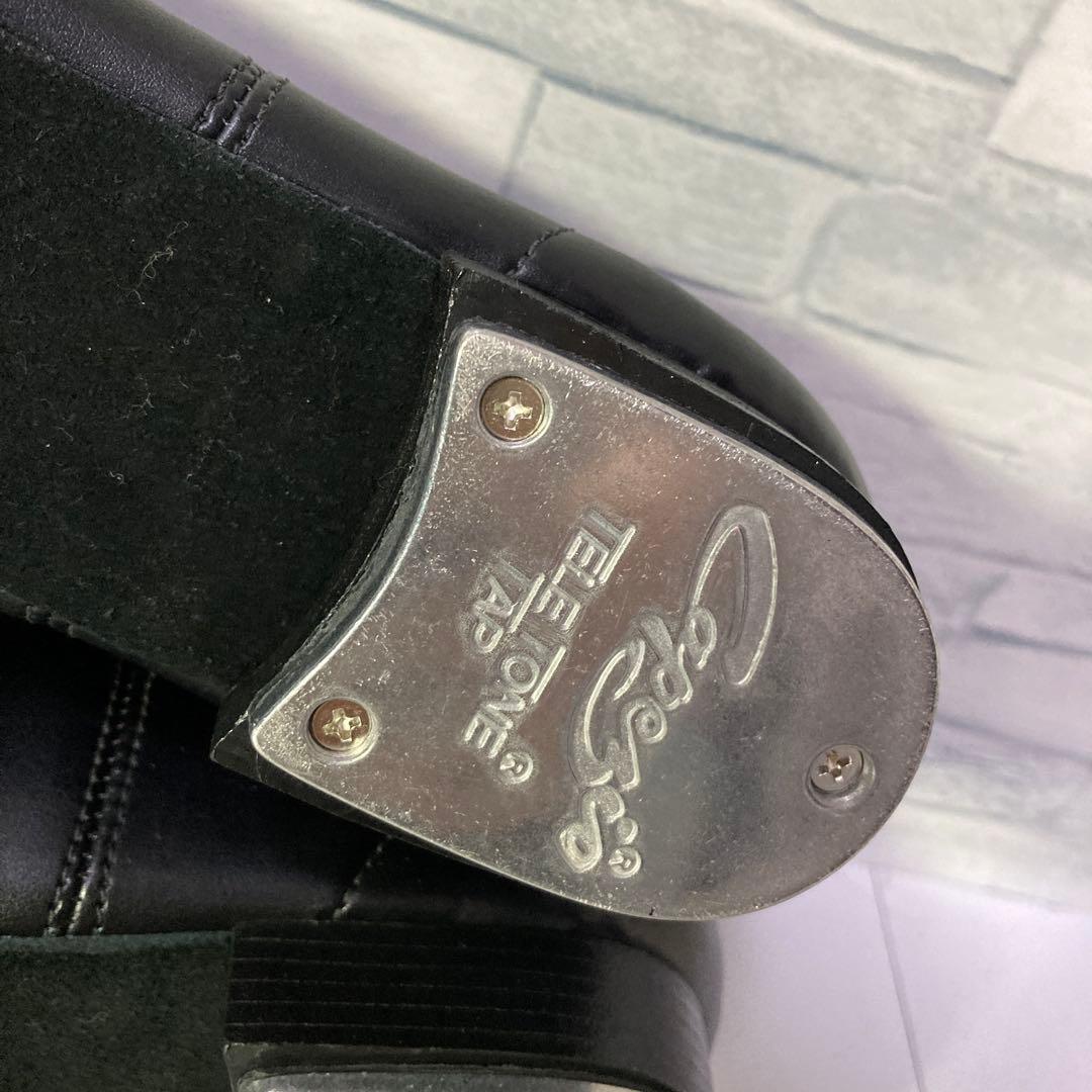美品 CAPEZIO カペジオ ジャズシューズ ダンスシューズ 本革 黒 12M