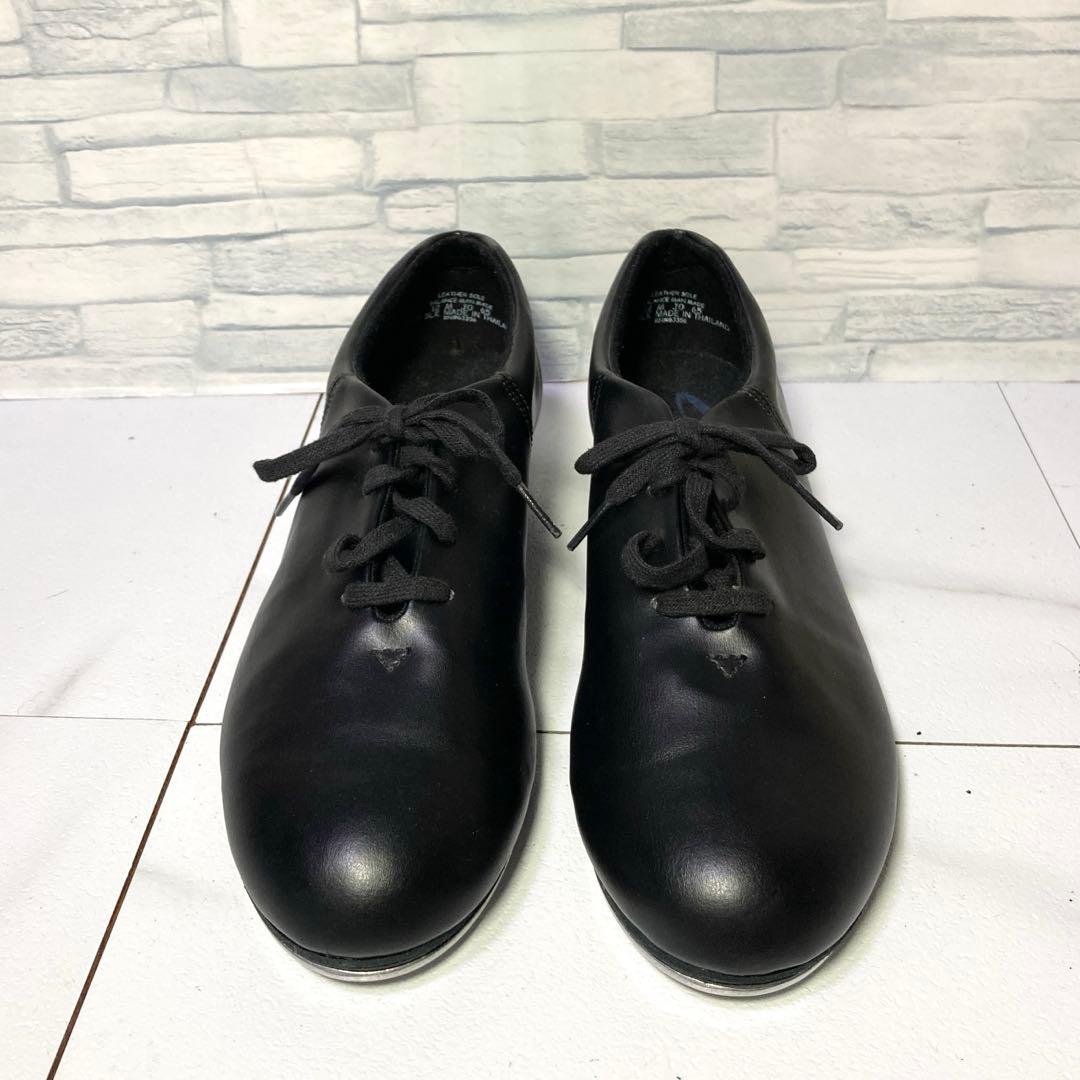 美品 CAPEZIO カペジオ ジャズシューズ ダンスシューズ 本革 黒 12M