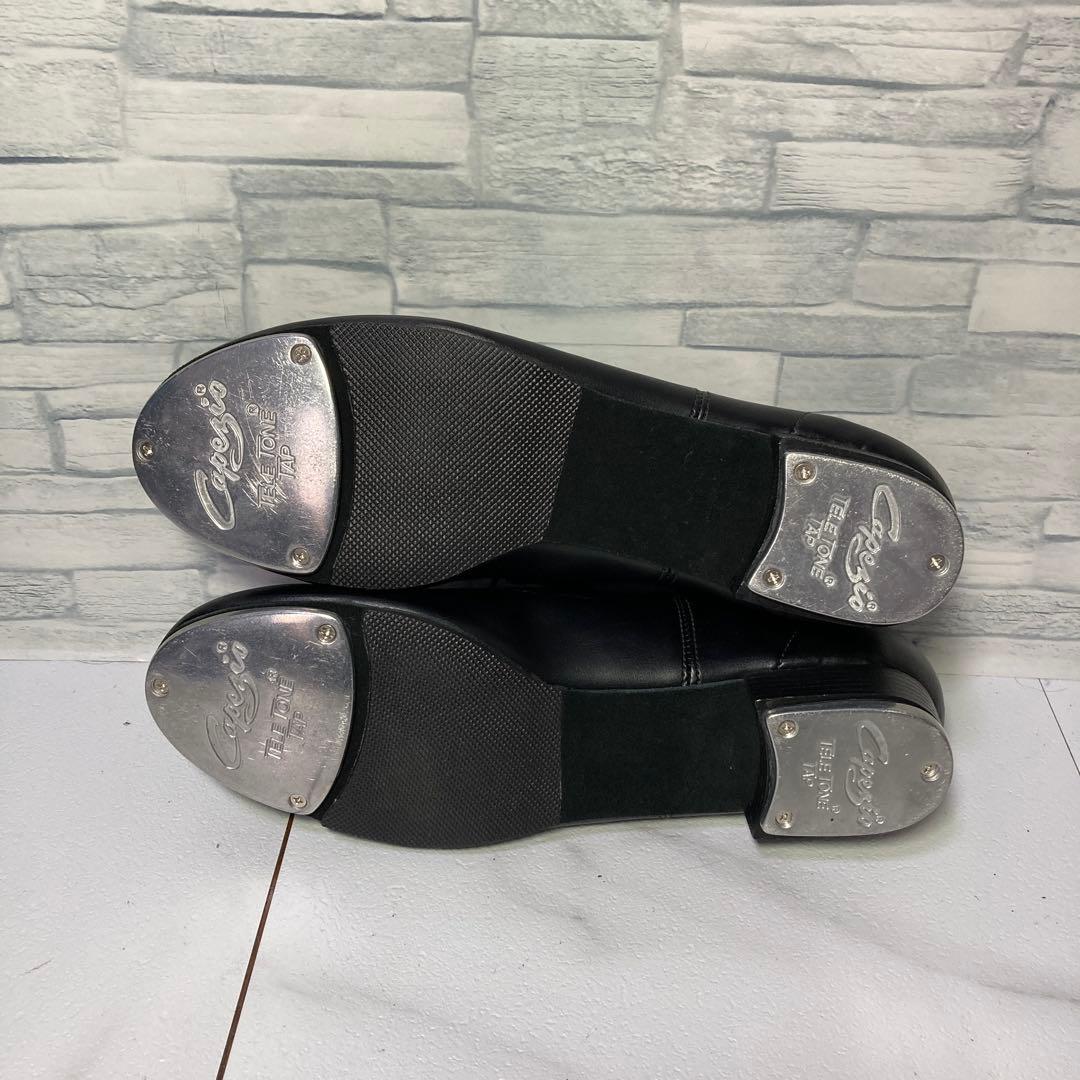 美品 CAPEZIO カペジオ ジャズシューズ ダンスシューズ 本革 黒 12M