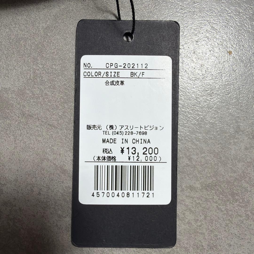 タグ付き CPG GOLF シーピージーゴルフ ロゴ バックル ベルト ブラック