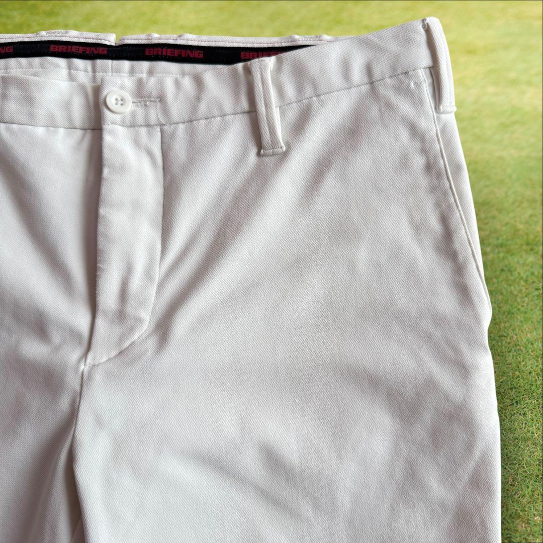 ブリーフィング　パンツ　白　ホワイト　L〜XL相当 チノパン　ストレッチ素材