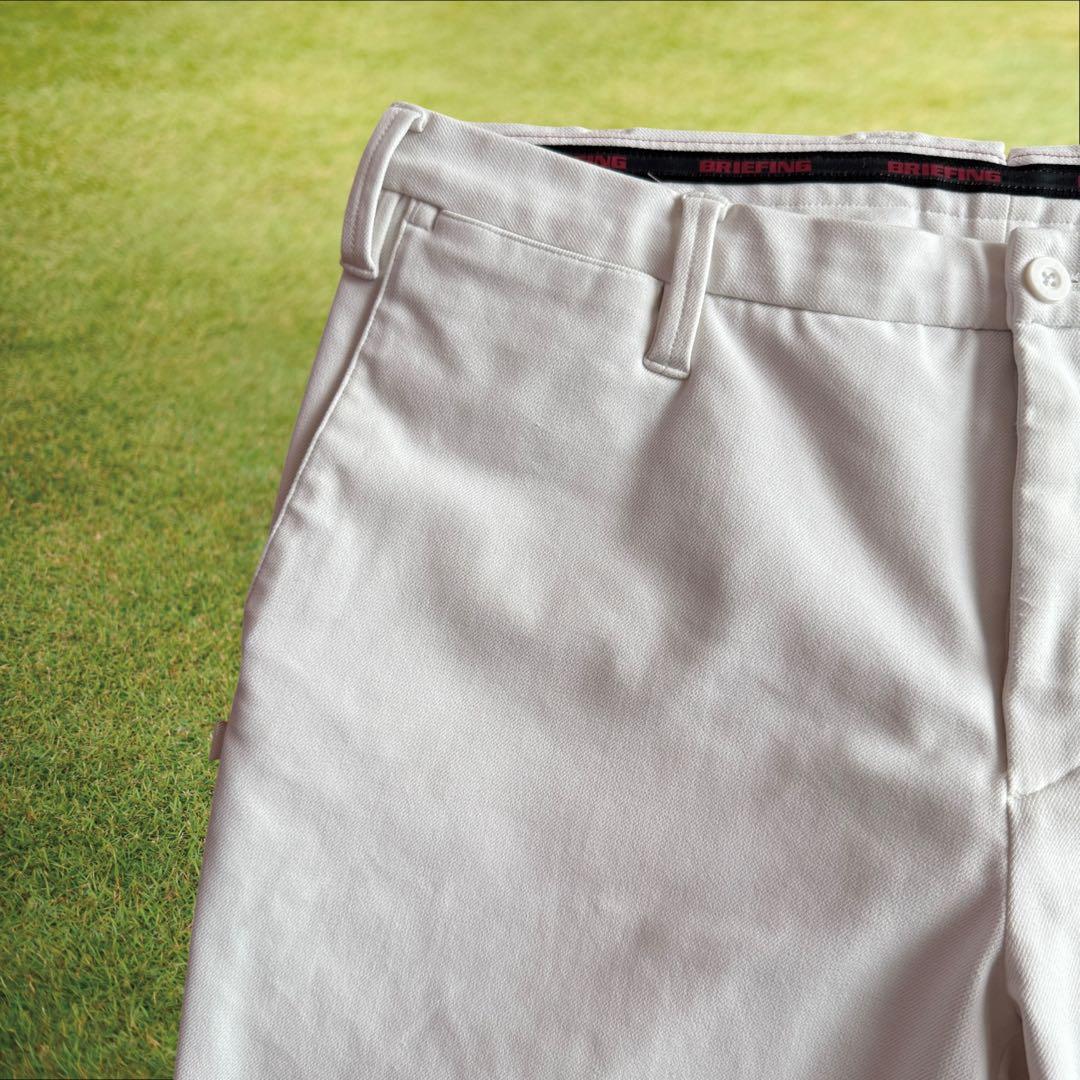 ブリーフィング　パンツ　白　ホワイト　L〜XL相当 チノパン　ストレッチ素材