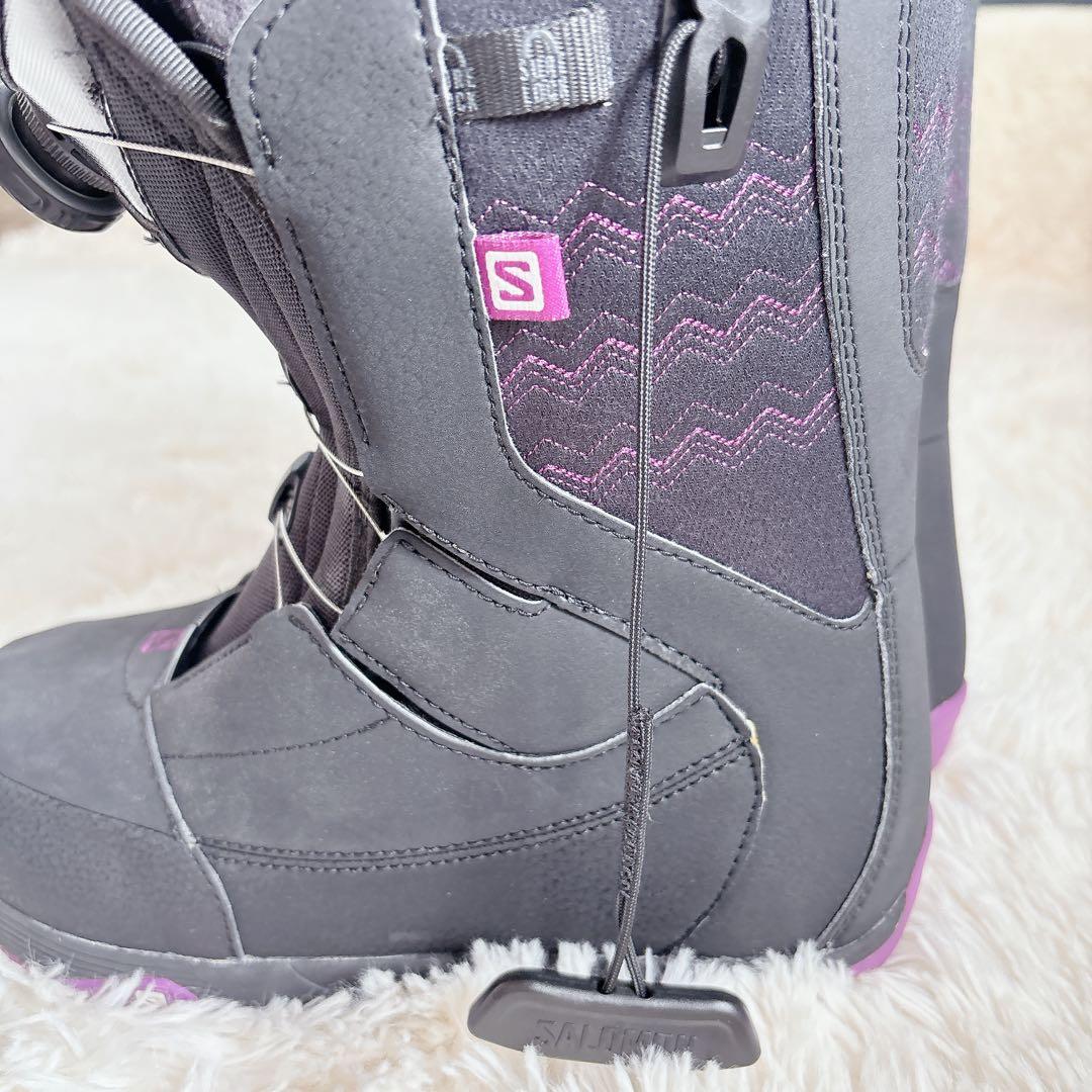 美品 SALOMON IVY BOA STR8JKT ブーツ 23.5 ボード