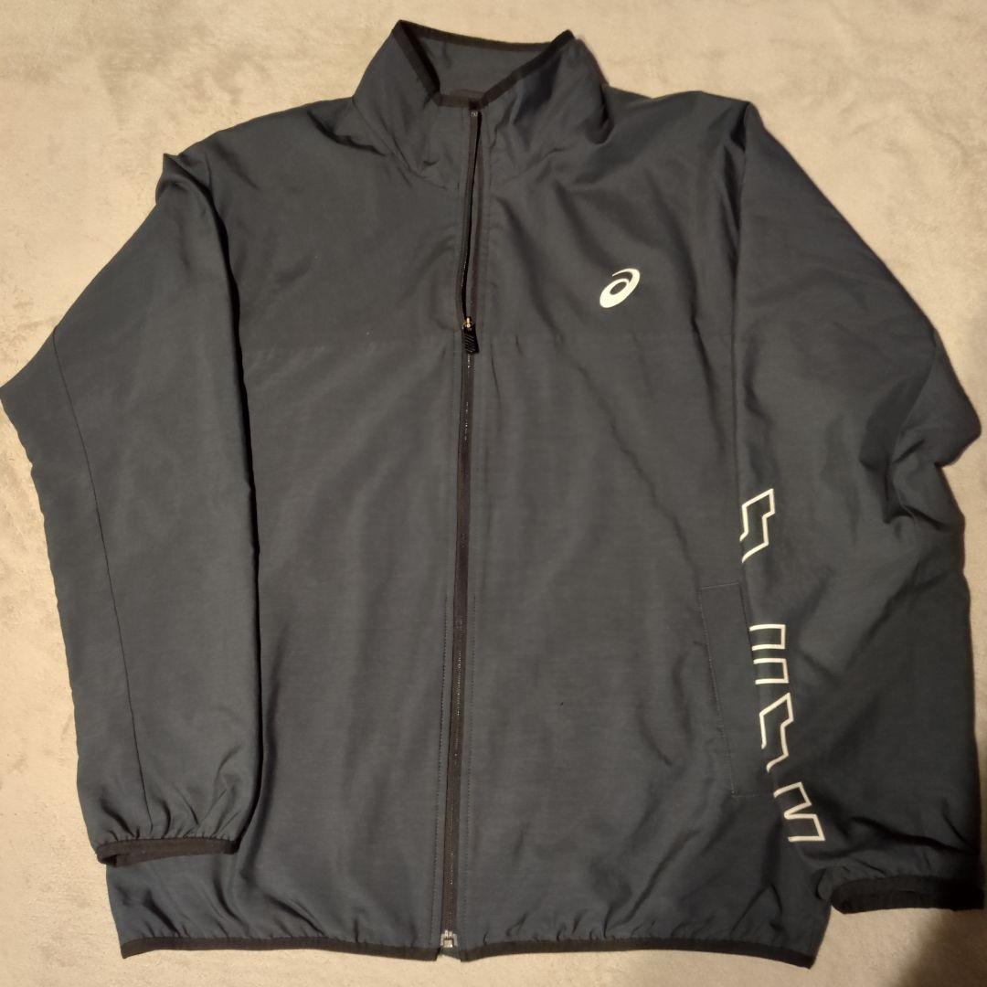 ASICS ブラック ウインドブレーカー　上下セット　2XL