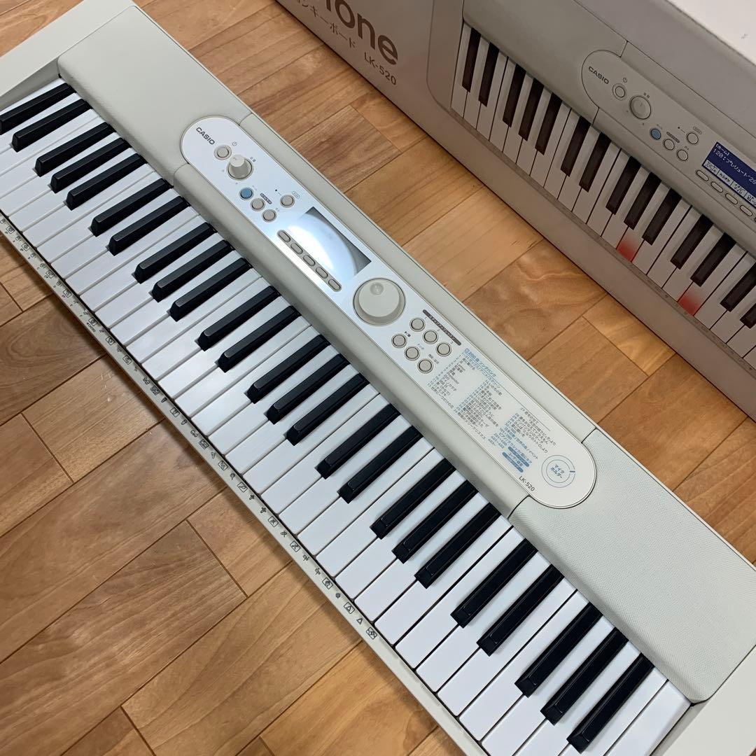 極美品★CASIO Casiotone 光ナビゲーション23年製　LK-520