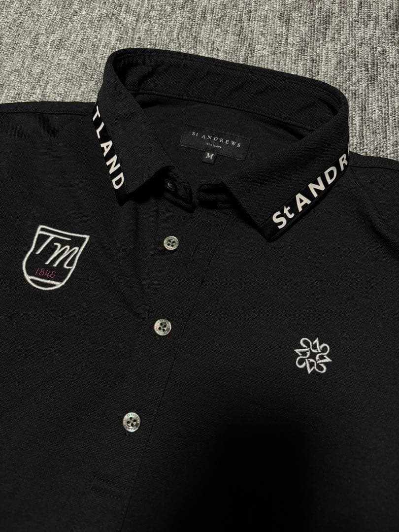 セントアンドリュースSt ANDREWS長袖　ポロシャツgolfゴルフウェア