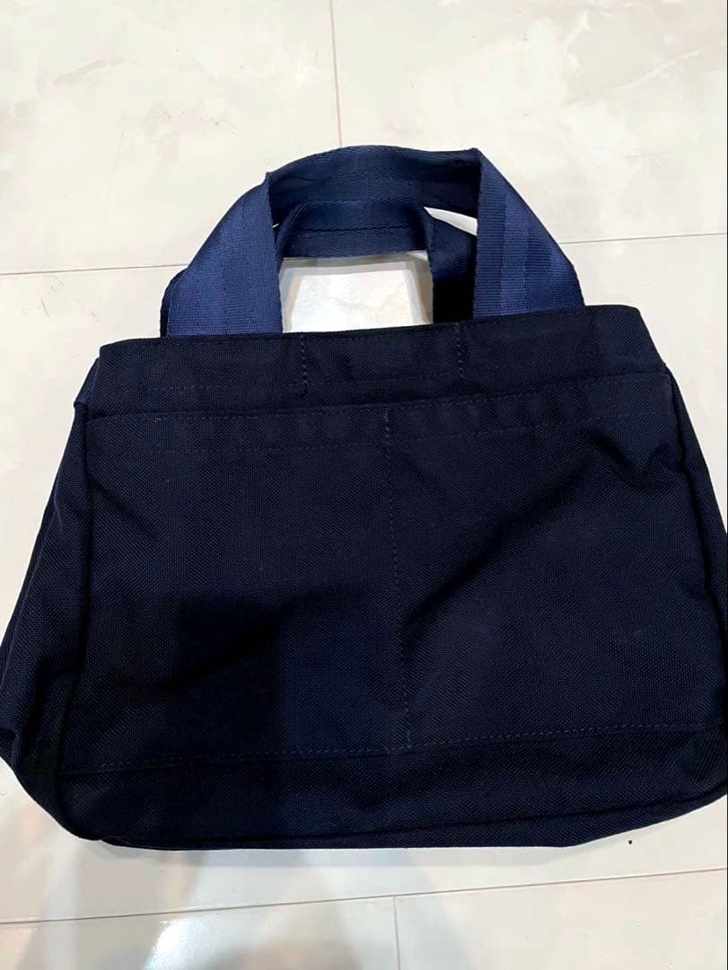 良品　ブリーフィング　カートバッグ　ラウンドバッグ　ネイビー