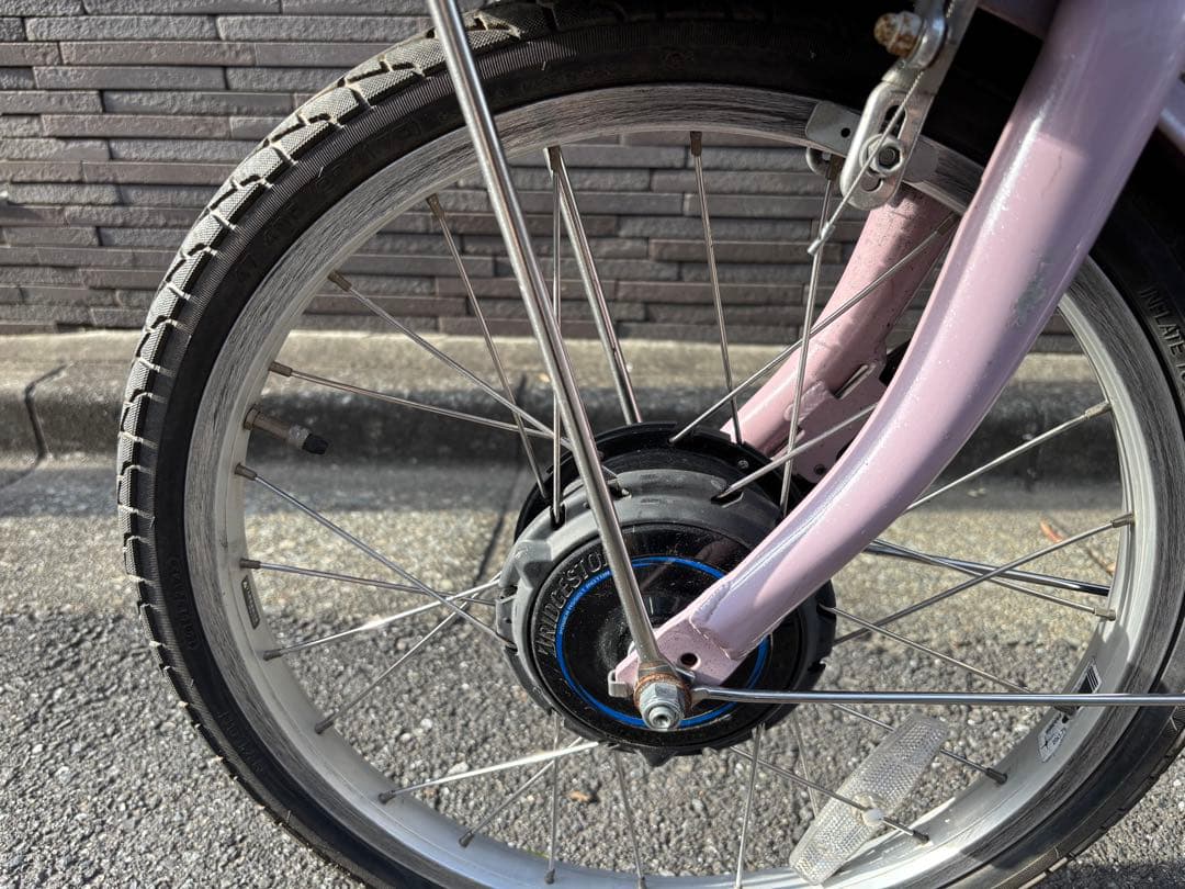 【美品】【使用回数少なめ】ブリヂストン電動アシスト自転車 ピンク
