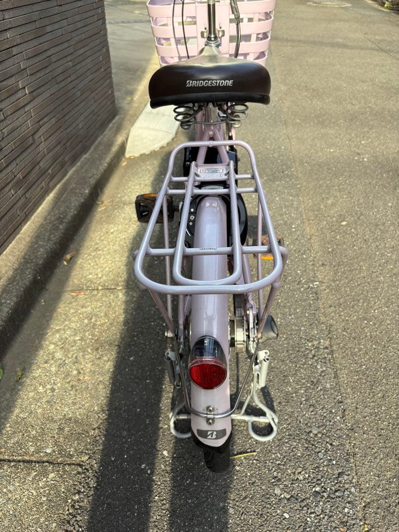【美品】【使用回数少なめ】ブリヂストン電動アシスト自転車 ピンク