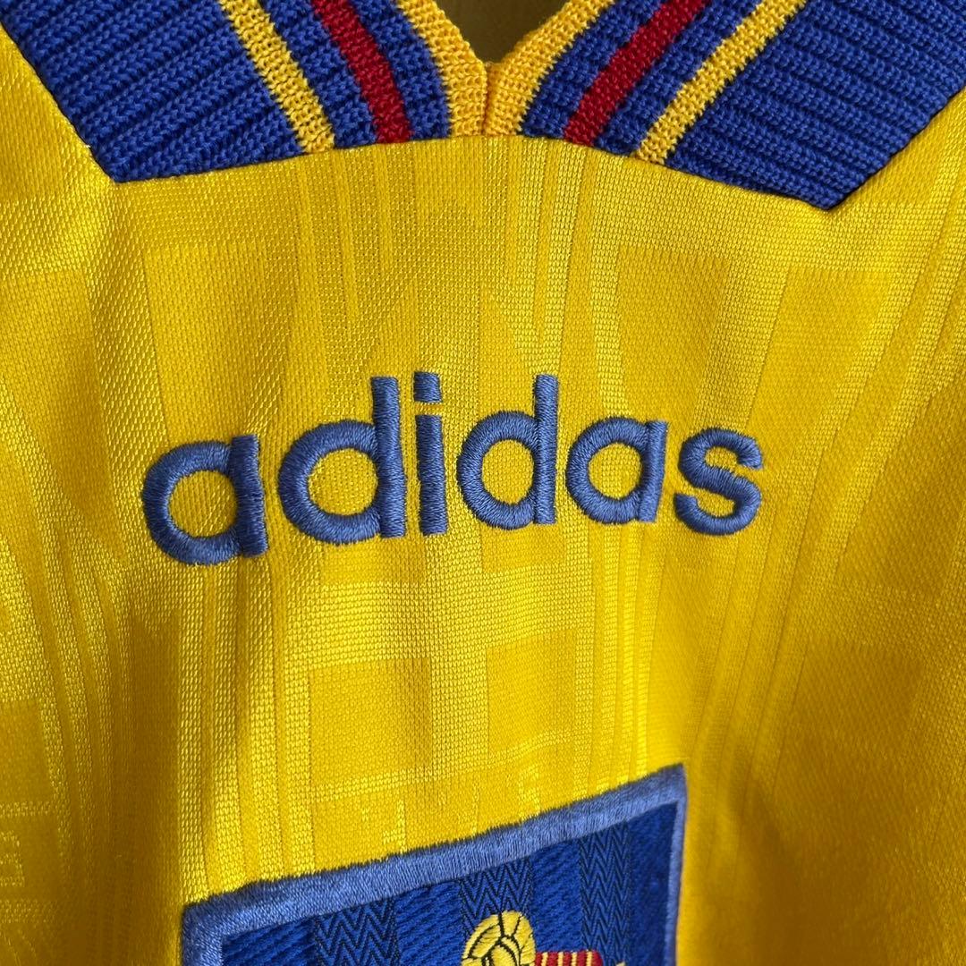 90s adidas サッカー スウェーデン代表 ユニフォーム サッカーシャツ