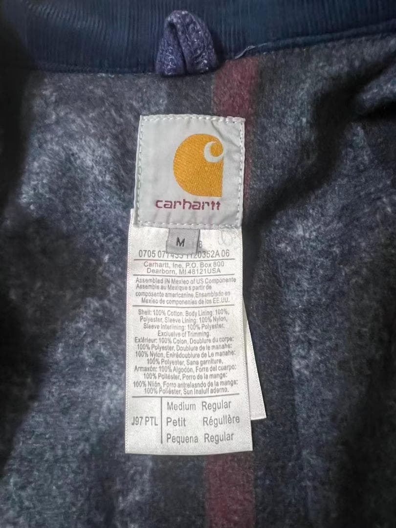 Carhartt×Stussy ネイビー デニムジャケット M