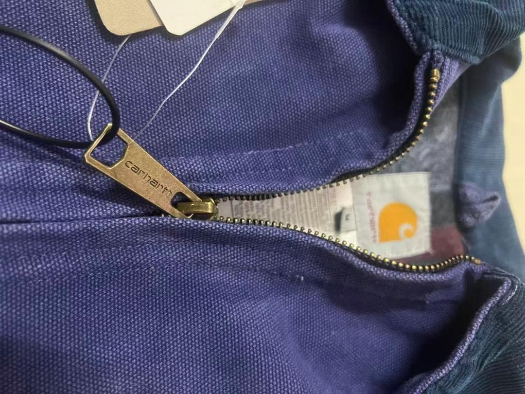 Carhartt×Stussy ネイビー デニムジャケット M