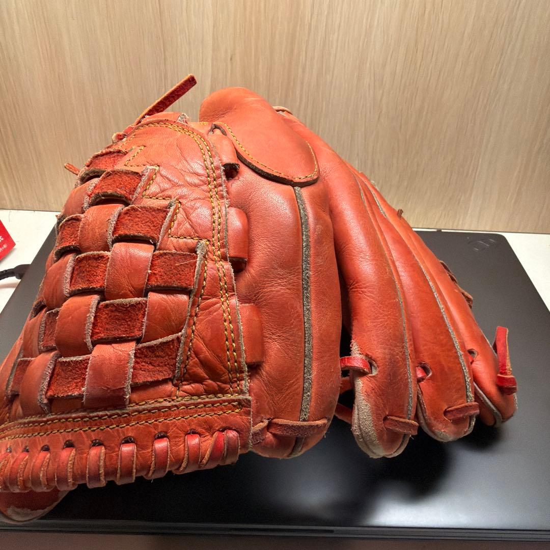 Hブランド 軟式グローブ オレンジ