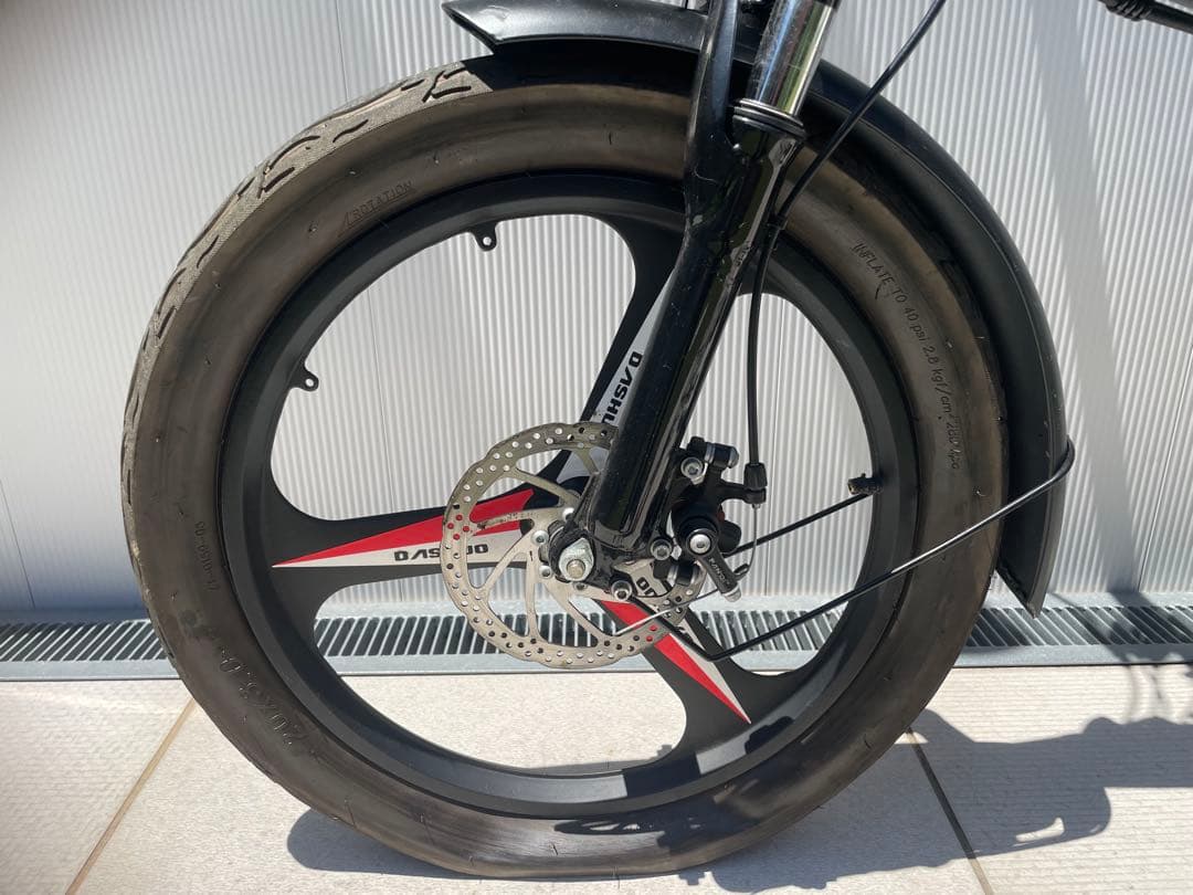 動作品 FLYFISH 折り畳み 電動アシスト自転車 走行379km 20インチ