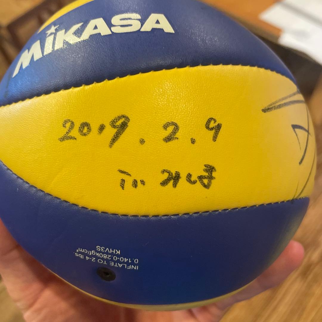 vリーグ　小野寺大志選手のサインボール