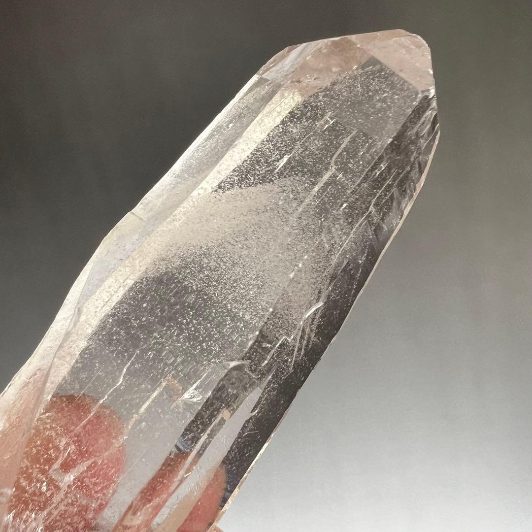 超レア　ガネーシュヒマール産　ホワイトファントム付クリスタル　ポイント水晶　3