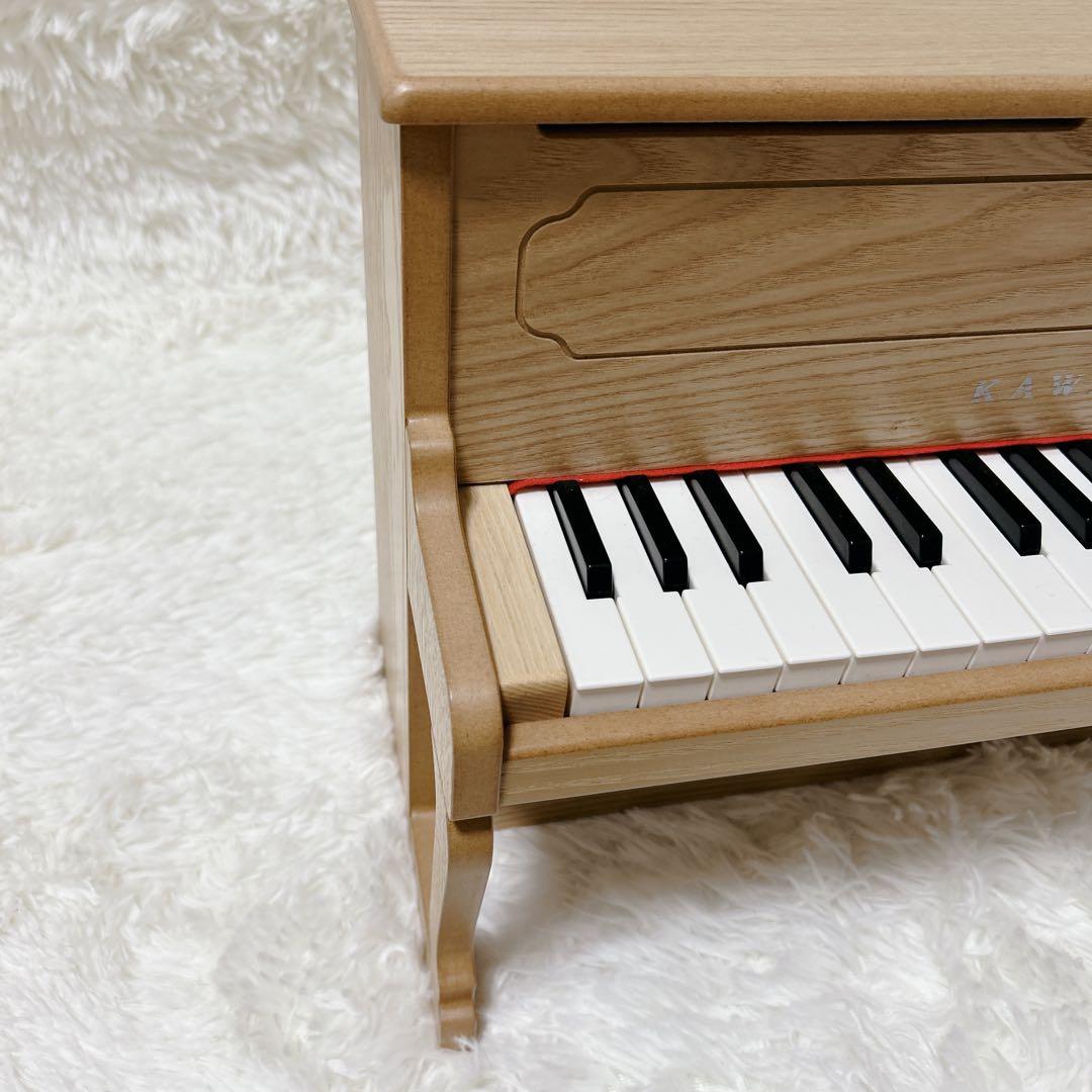 【美品】KAWAI カワイ アップライトピアノ ナチュラル ミニ ピアノ32鍵盤