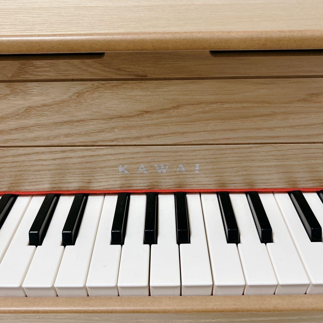 【美品】KAWAI カワイ アップライトピアノ ナチュラル ミニ ピアノ32鍵盤