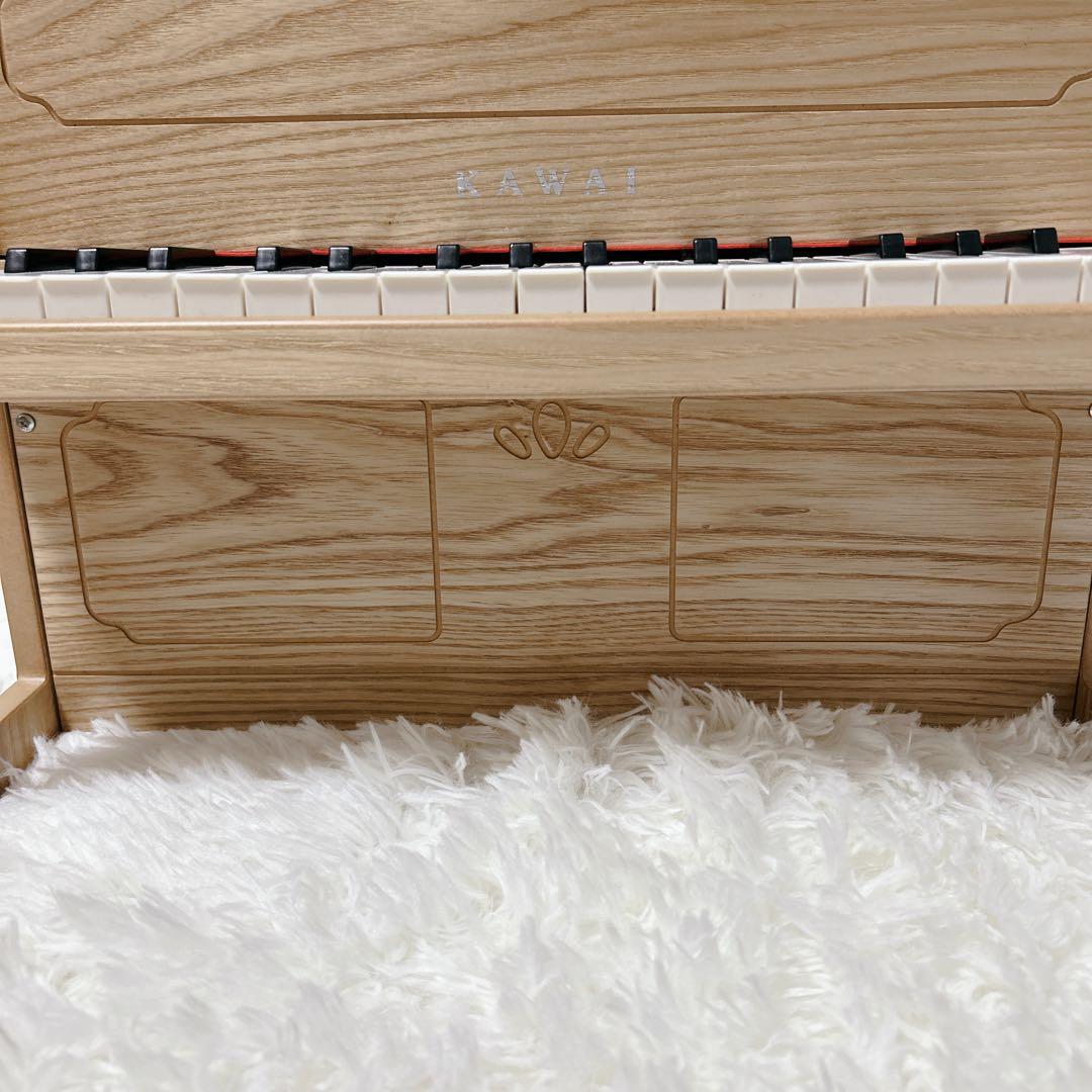 【美品】KAWAI カワイ アップライトピアノ ナチュラル ミニ ピアノ32鍵盤