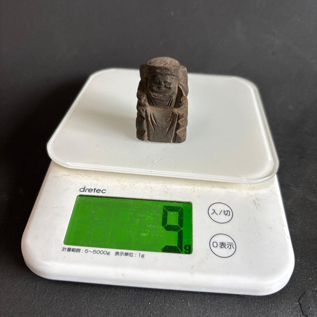 恵比寿様　木製彫刻