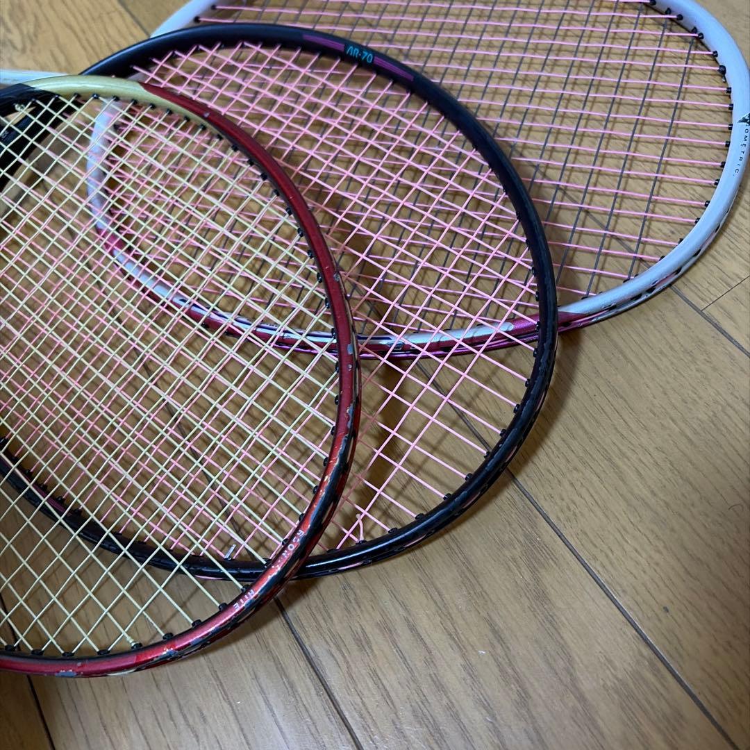 バドミントンラケット 3本セット Carbonex ヨネックス