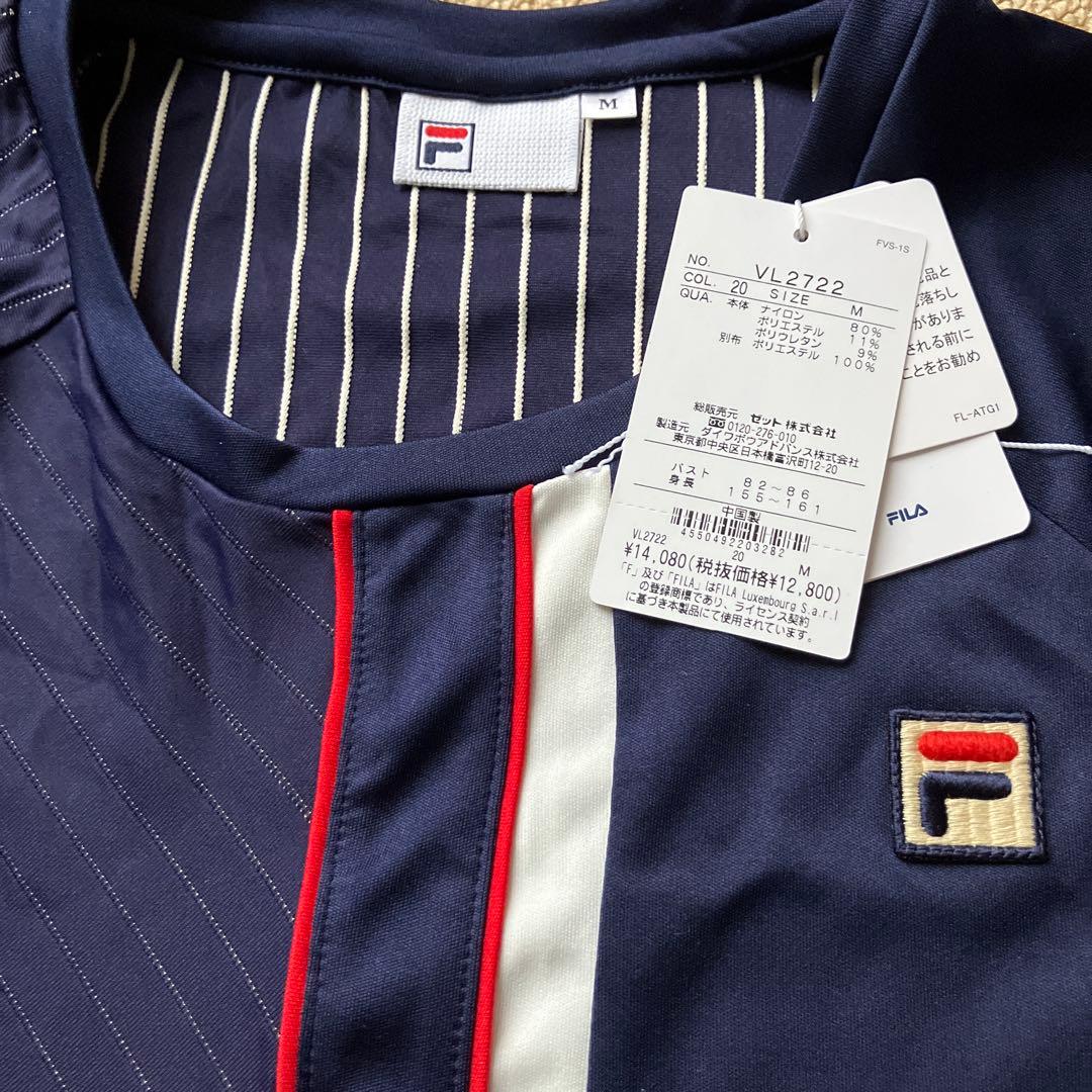 新品 FILA フィラ ワンピース Mサイズ ネイビー