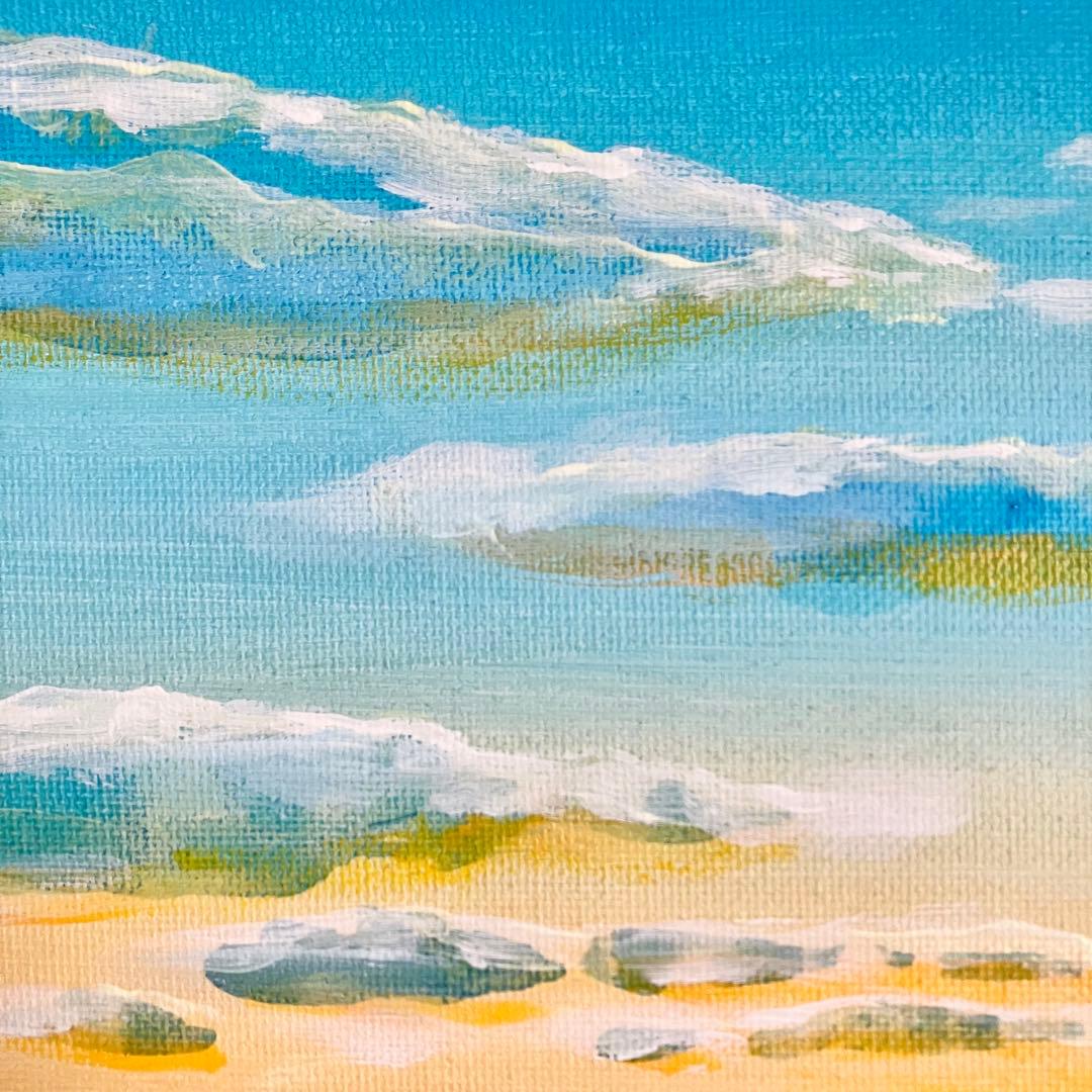sunrise＊絵画　原画　風景画　海　空　朝日　ハワイ　沖縄　キレイな景色