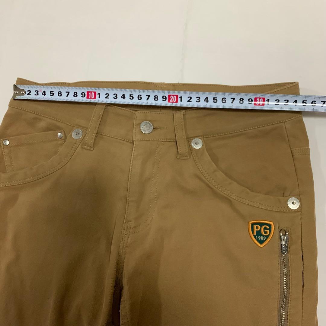 PEARLY GATES パーリーゲイツ ストレッチロングパンツ ロゴ ワッペン