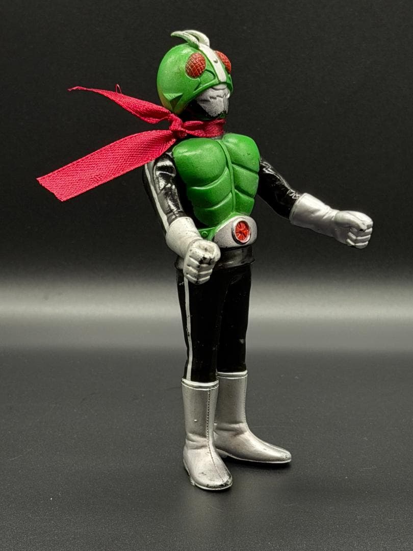【美品/当時】ポピー 仮面ライダー1号 ソフビ 約13cm 昭和レトロ 石森プロ