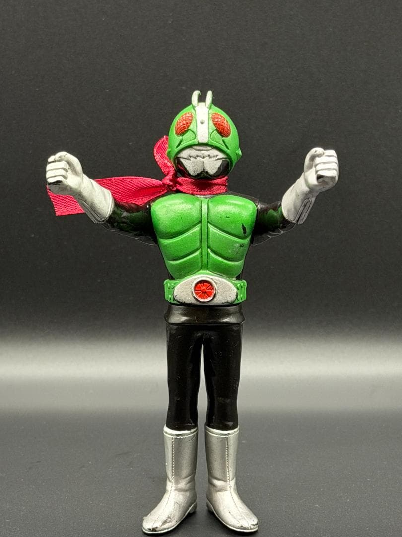 【美品/当時】ポピー 仮面ライダー1号 ソフビ 約13cm 昭和レトロ 石森プロ