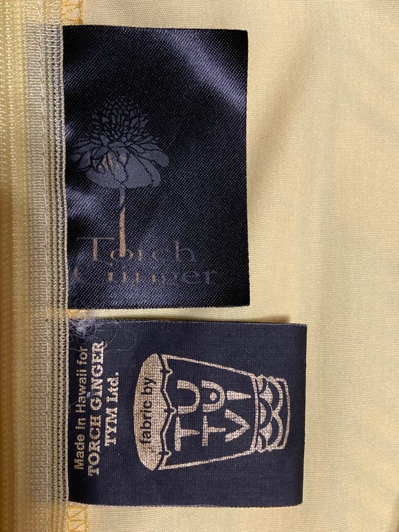 [お値下げ]爽やかレモンイエローとブルーのフラドレス　トーチジンジャー
