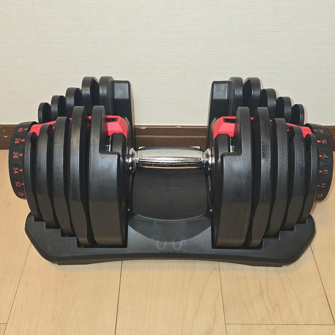 可変式ダンベル 5〜40kg 17段階 送料無料 ①/②