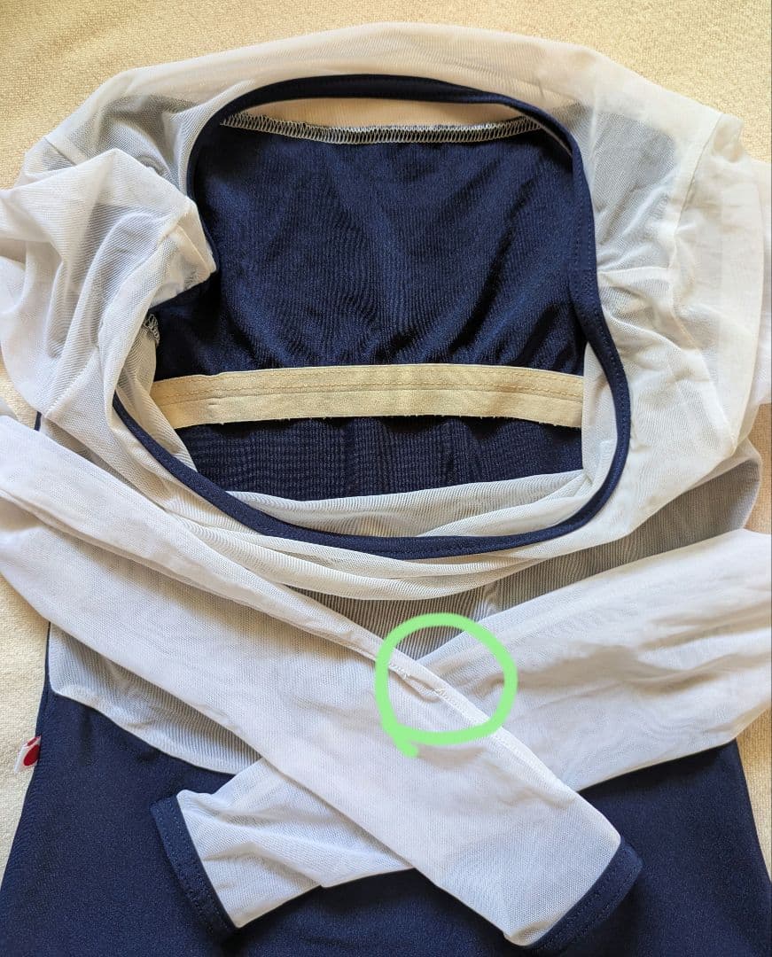 Yumikoバレエ レオタード　Mサイズ　メッシュ10分袖 Meagan